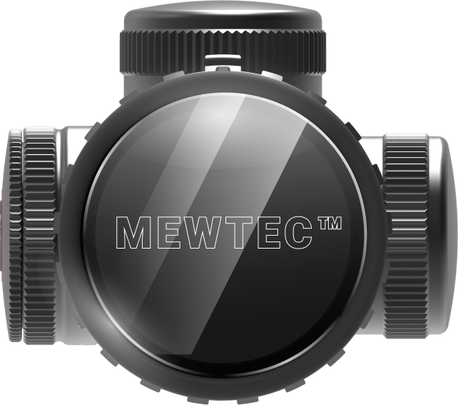 Перекрестье прицела с надписью MewTec