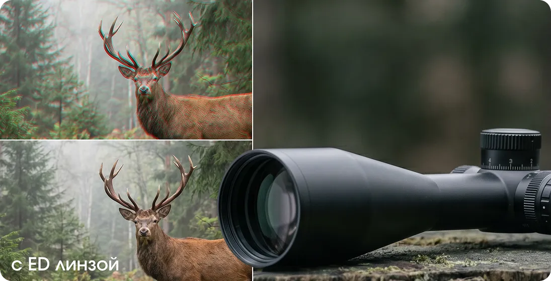 ED-линзы в оптическом прицеле